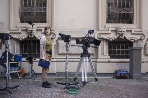 Irene Dionisio sul set