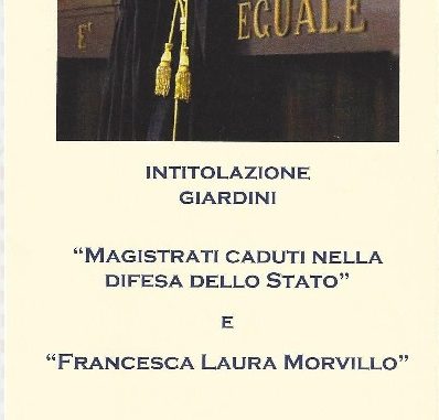 Locandina INTITOLAZIONE GIARDINI